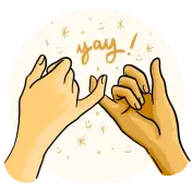 Two hands making a pinky swear