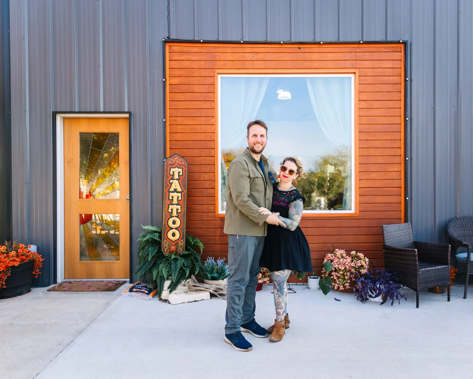 Betty and Matty, the couple who own Rose and Crown Tattoos